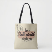 Tote Bag Crème rose Drôle Chat Procrastinate Lazy Femme (Devant)