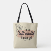 Tote Bag Crème rose Drôle Chat Procrastinate Lazy Femme (Dos)