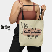 Tote Bag Crème rose Drôle Chat Procrastinate Lazy Femme