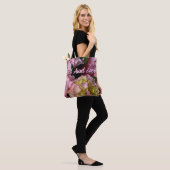 Tote Bag Crème rose Hydrangeas jaune rose floral meilleure  (Sur le modèle)