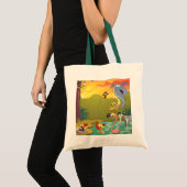 Tote Bag Crépuscule au trou d'eau (Devant (produit))