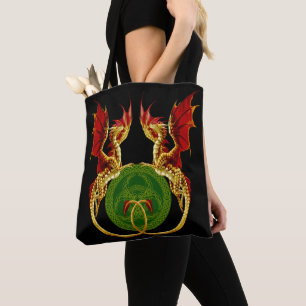 Tote Bag Crescent Céleste Lune Et Dragons