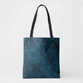 Tote Bag Crescent Lune étoile Nuit céleste (Devant)