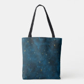 Tote Bag Crescent Lune étoile Nuit céleste (Dos)