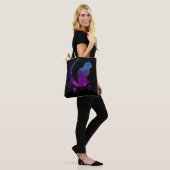Tote Bag Crescent Moon Chat Mystique Pastel Goth Spirituel (Sur le modèle)