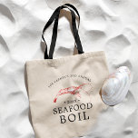 Tote Bag Crevettes/fruits de mer Faire bouillir| Thème de f<br><div class="desc">Un cadeau de sac fourre-tout personnalisé à thème de crevettes roses est offert pour votre prochain événement sur le bouillon de crevettes ou les fruits de mer. Il présente une illustration d'une crevette rose en aquarelle. Vous trouverez autour de ce site des points pour vos informations uniques sur les événements....</div>
