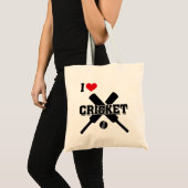 Tote Bag Cricket, J'Aime Le Cricket (Devant (produit))