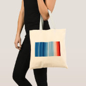 Tote Bag Crise climatique Bandes de réchauffement (Devant (produit))
