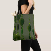 Tote Bag cristaux verts sur fourre-tout (De près)