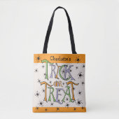 Tote Bag Critère déplaisant Halloween Trick ou traitement p (Devant)