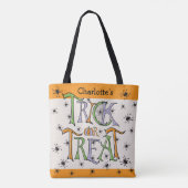 Tote Bag Critère déplaisant Halloween Trick ou traitement p (Dos)