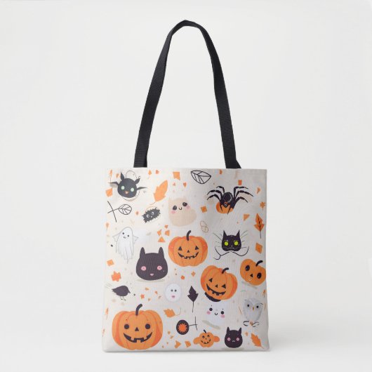 Tote Bag Critères Déplaisants mignons Traitements d'Hallowe (Devant)