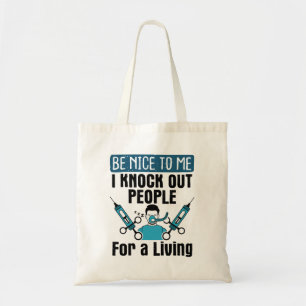 Tote Bag CRNA Frapper Les Gens Infirmer Anesthésiste
