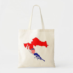 Tote Bag Croatie Carte Pays Frontières Pays Drapeaux Pays.