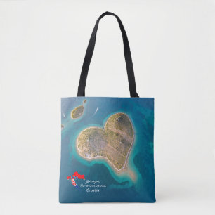 Tote Bag Croatie   Hrvatska   Galešnjak, île d'amour du coe