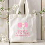 Tote Bag Crochet Moderne Crocheting Entreprise personnalisé<br><div class="desc">Crochet Moderne Crocheting Personnalisé Sacs fourre-tout d'affaires dispose d'un fil rose simple avec crochet crochet avec votre nom ou nom de société,  informations site. Personnalisez en modifiant le texte dans la zone de texte fournie. Conçu par ©2024 Evco Studio www.zazzle.com/store/evcostudio</div>