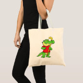 Tote Bag Crocodile à Field hockey avec bâton (Devant (produit))