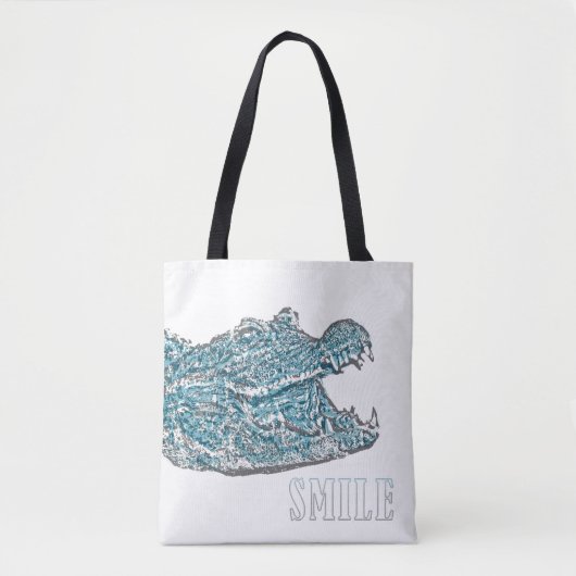 Tote Bag Crocodile du sourire (Devant)