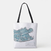 Tote Bag Crocodile du sourire (Dos)