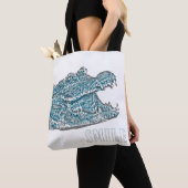 Tote Bag Crocodile du sourire (De près)