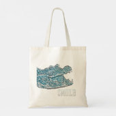 Tote Bag Crocodile du sourire (Dos)