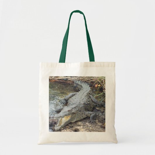 Tote Bag Crocodile jamaïcain d'eau salée (Devant)