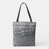 Tote Bag Crocodile Noir : Météo Noire Mystique (Dos)