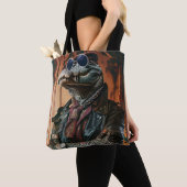 Tote Bag Crocodile tatoué Urbain look Boss (De près)