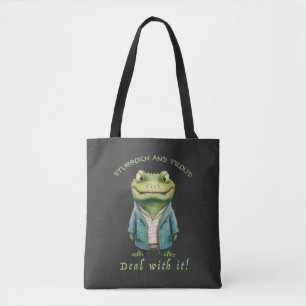 Tote Bag Crocodile Têtu Devoir Avec Elle Mignonne Adorable