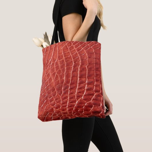 Tote Bag Crocodile texture cuir (De près)