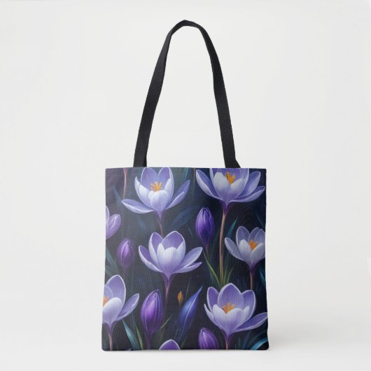 Tote Bag Crocus Violet (Devant)