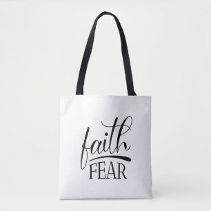 Tote Bag Croire à la peur Graphiques d'évangile Célèbre