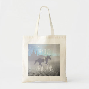 Tote Bag Croire aux licornes Art fantaisiste