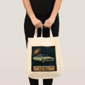 Tote Bag Croiseur Rétro dans l'Espace Profond (Devant (produit))