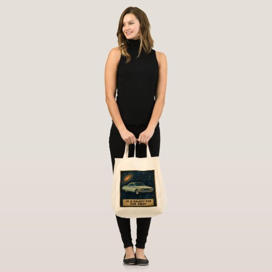 Tote Bag Croiseur Rétro dans l'Espace Profond (Devant (modèle))