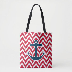 Tote Bag Croisière Ancre nautique Plage Été Fourre-tout Cad