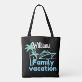 Tote Bag Croisière de vacances modifiable (Dos)