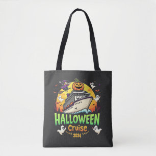 Tote Bag Croisière d'Halloween 2024 Voyage Éffrayant en fam