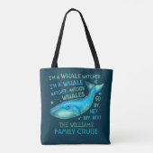 Tote Bag Croisière pour les baleines en famille (Dos)