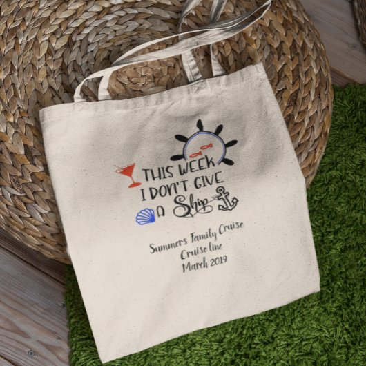 Tote Bag Croisière sur mesure en famille Bateau amusant Per