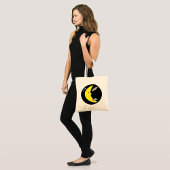 Tote Bag Croissant de lune et fusée spatiale de dessin anim