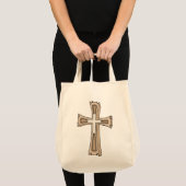 Tote Bag Croix à crête ornée (Devant (produit))