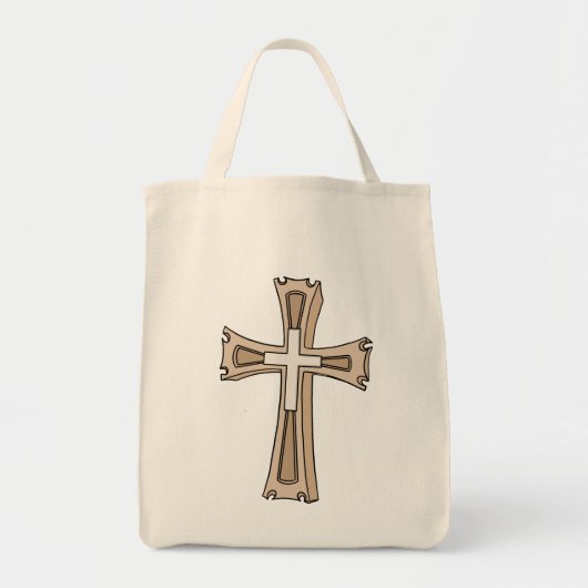 Tote Bag Croix à crête ornée (Devant)