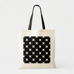 Tote Bag Croix blanche sur le noir