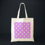 Tote Bag Croix blanches sur lilas<br><div class="desc">Croix blanches sur lilas</div>