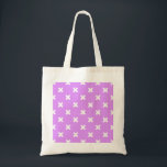 Tote Bag Croix blanches sur lilas<br><div class="desc">Croix blanches sur lilas</div>