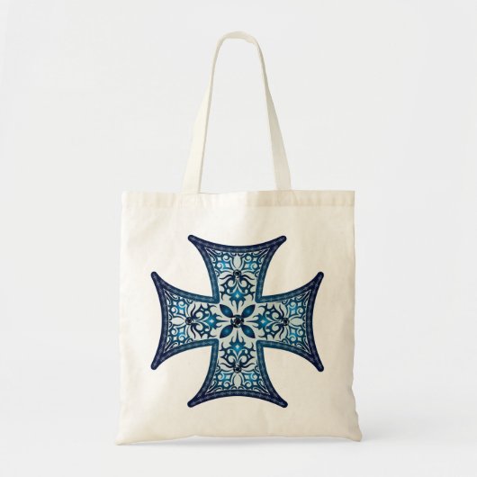 Tote Bag Croix bleue maltaise (Devant)