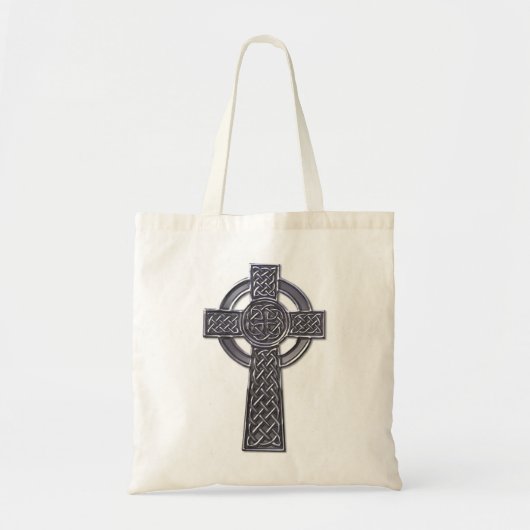 Tote Bag Croix celtique - Argent (Devant)