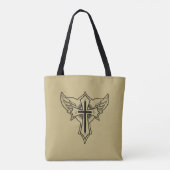 Tote Bag Croix chrétienne (Dos)