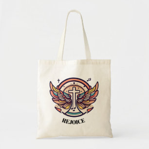 Tote Bag Croix colorée Agnel ailes Rejoice